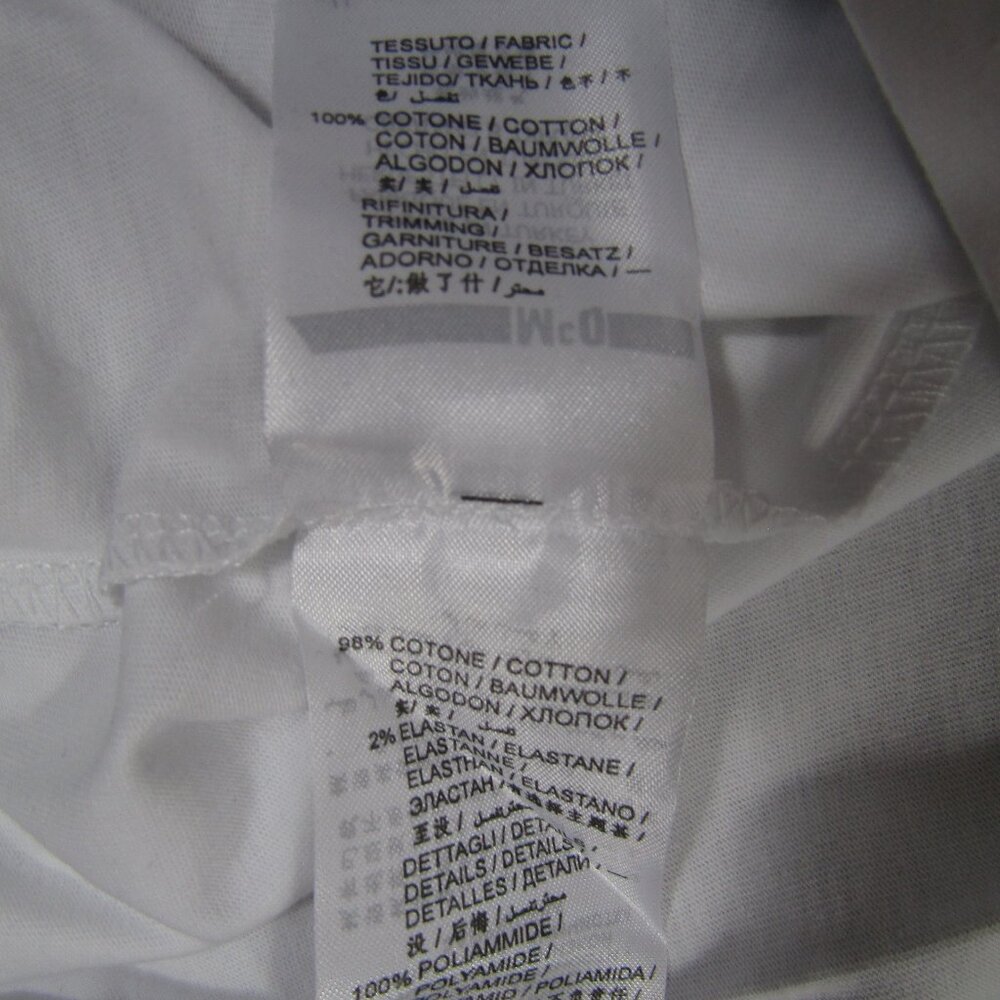 MCQ McQueen Medium White Graphic Short Sleeve Tee T Shirt - Picture 5 of 7